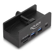 Hub Delock - 5 Gbit/s, emplacement SD + micro SD avec vis de verrouillage