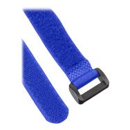 Bandes de câbles InLine auto-agrippantes 20 x 400 mm, 10 pièces, bleu