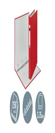 Esselte Leitz Ringbuch A4 Maxi 4 Ringe 25mm rot