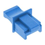 Cache-poussière InLine pour RJ45 femelle - bleu - 100 pièces.