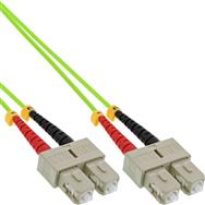 Câble fibre optique duplex SC/SC 50/125 µm OM5 7,5 m