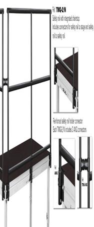 Guil TMQ-2 - Rail de sécurité en aluminium 2,00 m| adapté au côté long de