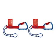 KNIPEX 00 50 06 T BK - Porte-marteau - Rouge - 85 mm - 24 mm - 35 g - 2 pièce(s)