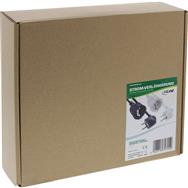 Câble d'extension d'alimentation InLine Type F coudé - noir - 20 m
