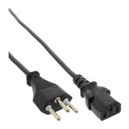 Câble d'alimentation InLine - Suisse - noir - 1,8 m