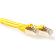 ACT Yellow 3 meter LSZH SFTP CAT6A patch cable snagless with RJ45 connectors - 3 m - Cat6a - S/FTP (S-STP) - RJ-45 - RJ-45 - Yellow