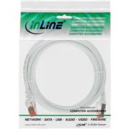 Câble de raccordement en ligne S/FTP PiMF Cat.6 250 MHz PVC cuivre blanc 0,5 m