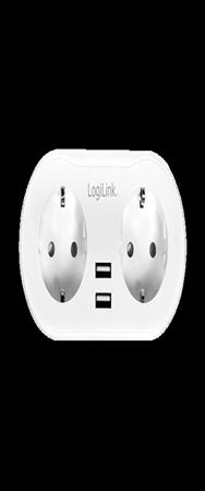 Connecteur Wi-Fi LogiLink Smart Home 2 ports avec 2x USB