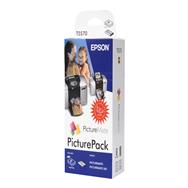 Epson PicturePack (135 feuilles de papier photo - 1 cartouche d'encre 6 couleurs) T5570 - Original - Encre pigmentée - Noir - Cyan - Cyan clair - Magenta clair - Magenta - Jaune - Epson - PictureMate - PictureMate 500 - 1 pièce(s)