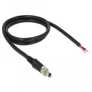 Câble d'alimentation Delock - prise jack CC 2,1/5,5/9,5 mm (M) vers fil nu