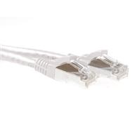 ACT White 15 meter SFTP CAT6A patch cable snagless with RJ45 connectors - 15 m - Cat6a - S/FTP (S-STP) - RJ-45 - RJ-45 - White