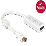 Adaptateur passif Delock 4K - Mini DisplayPort mâle vers HDMI femelle