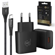 Kit de câbles USB-A vers USB-C Extralink Smart Life avec chargeur 12 W