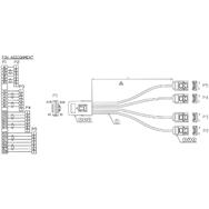 Câble SAS InLine Mini SAS SFF8087 vers 4x SATA 0,5 m