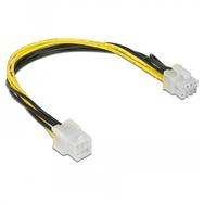 Adaptateur secteur Delock - Alimentation PCIe 6 broches (F) vers alimentation PCIe 8 broches (M)