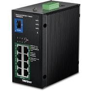 TRENDnet Industrial 2.5G DIN-Rail PoE++ Switch w SFP+ - Switch - 0.1 Gbps