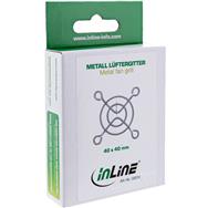 Protection de ventilateur en ligne en métal chromé - 40 x 40 mm