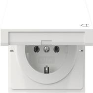 GIRA 445470 SCHUKO Socket Surface Switch Pure White