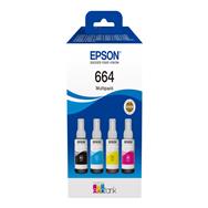 Pack de 4 cartouches d'encre Epson EcoTank 664 noir, magenta, cyan, jaune
