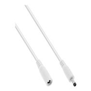 Câble d'extension CC InLine - CC mâle/femelle 4,0 x 1,7 mm - blanc - 5 m
