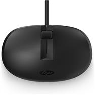 HP 125 Wired Mouse: Ambidextrous, USB-A, Black (Bulk 120)