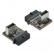 Adaptateur USB 3.0 Delock, connecteur femelle vers connecteur femelle clé A interne