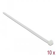 Collier de serrage Delock - 1,22 m - blanc (lot de 10)