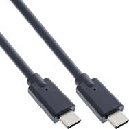Câble USB 3.2 Gen.2x2 InLine - USB-C mâle/mâle - noir - 0,3 m
