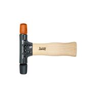 Marteau de sécurité Wiha, noir/orange transparent, marteau anti-rebond, bois, noir, orange, 400 mm, 1,7 kg