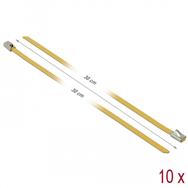 Serre-câbles Delock - 30 cm - jaune (lot de 10)
