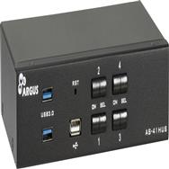 Inter-Tech IPC KVM Switch AC-41HUS HDMI 4K 60 Hz - Commutateur KVM
