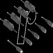 Répartiteur d'alimentation Delock - USB-C 24 broches (M) vers prise CC 5,5 x 2,1 mm (F)