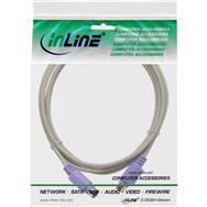 Câble PS/2 InLine mâle/mâle gris avec fiche violette 2 m