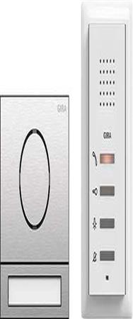 Pack GIRA EFH Système audio 106 acier inoxydable 2406000