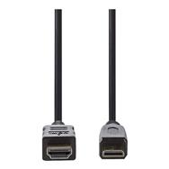 Nedis CVGP34500BK15 - 1.5 m - HDMI Type A (Standard) - HDMI Type C (Mini) - 10.2 Gbit/s - Black