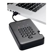 iStorage diskAshur PRO2 256 bits 256 Go USB 3.2 certifié FIPS niveau 3 - Disque SSD chiffré sécurisé IS-DAP2-256-SSD-256-C-X - 256 Go - USB Type-A - 3.2 Gen 1 (3.1 Gen 1) - 361 Mo/s - 5 Gbit/s - Gris
