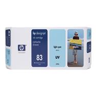 HP DesignJet 83 Ink Cartridge: Light/Photo Cyan, 680ml Original