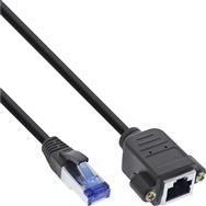 Câble patch InLine avec rallonge intégrée - S/FTP (PiMf) - Cat.6A - LSZH - cuivre - 2 m