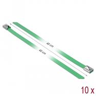 Serre-câbles Delock - 40 cm - vert (lot de 10)