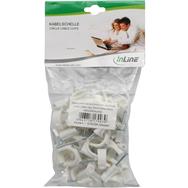 Serre-câbles ronds InLine 8 mm, 50 pièces, blancs
