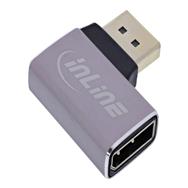 InLine DisplayPort 1.4 Adapter Stecker/Buchse 90Ã'Â° rechts 8K 17291D - Adaptateur - Numérique/Affichage/Vidéo