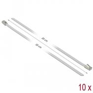 Serre-câbles Delock - 30 cm - blanc (lot de 10)