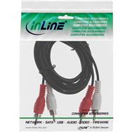 Câble audio en ligne 2x RCA 3 m