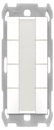 Bouton MDT 55 8 fois blanc pur mat