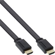 Câble plat HDMI InLine 5 m noir