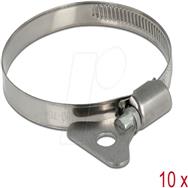 Collier de serrage Delock - convient pour tuyau de 50 à 70 mm (lot de 10)
