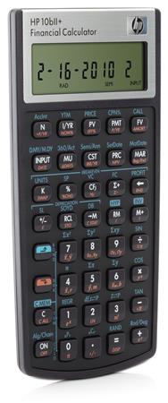 HP 10bII+ - Pocket - Financier - 1 ligne - Noir