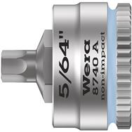 Wera 8740 A, acier au chrome-vanadium (Cr-V), 127 / 64 mm (5 / 64"), tige hexagonale, 6,35 mm (0,25"), 1 pièce(s)