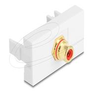 Module Delock Easy 45 prise RCA vers rouge blanc plaqué or