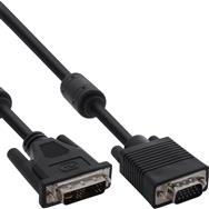 Câble DVI-A en ligne 12+5 mâle / 15 broches HD mâle VGA 2 m